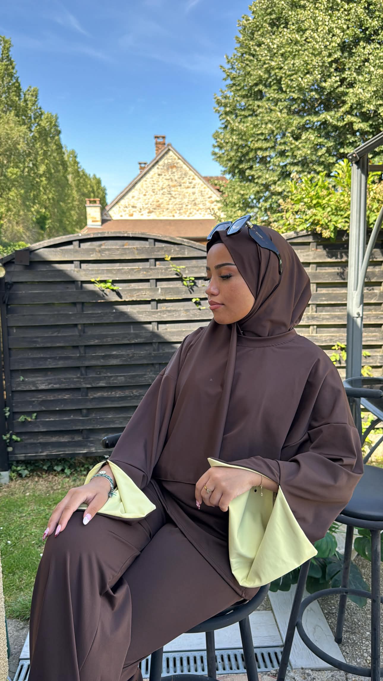 Burkini Bi Color Marron — Vue 2