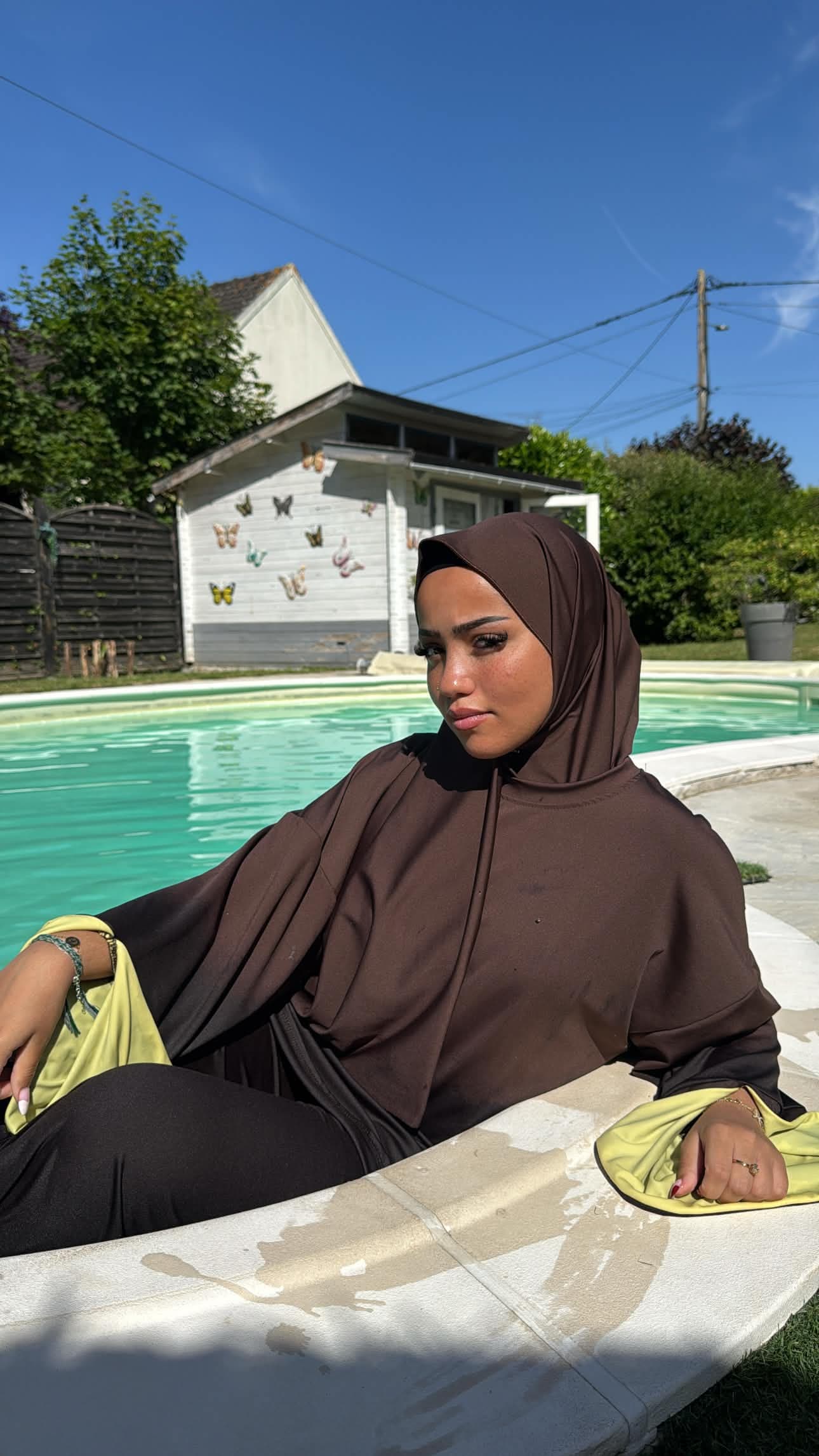 Burkini Soleil Marron — Vue 3