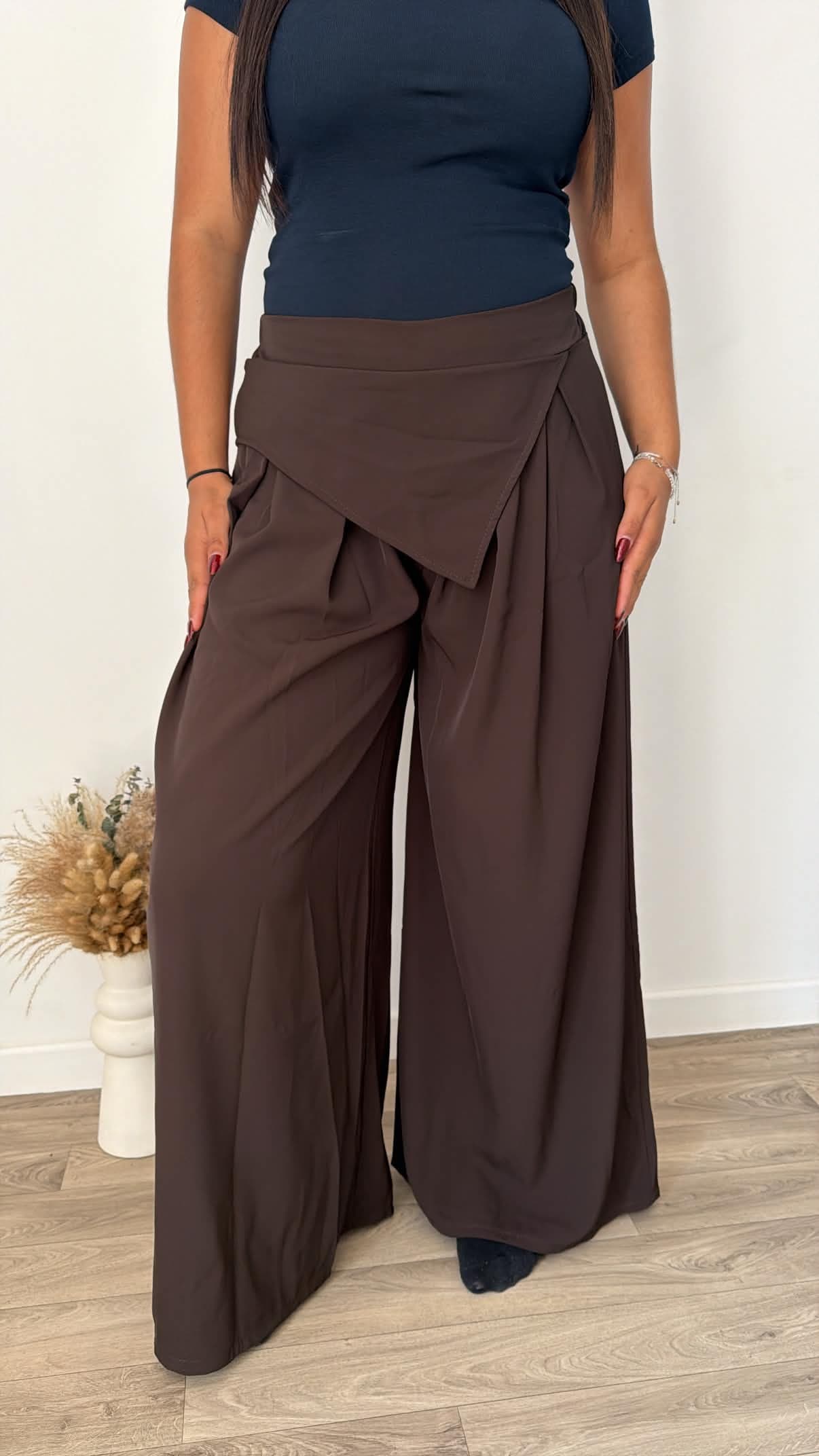 Pantalon Papillon marron